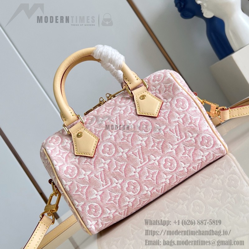 Louis Vuitton Speedy Bandoulière 20 M2A039 Monogram Emblème jacquard canvas handbag