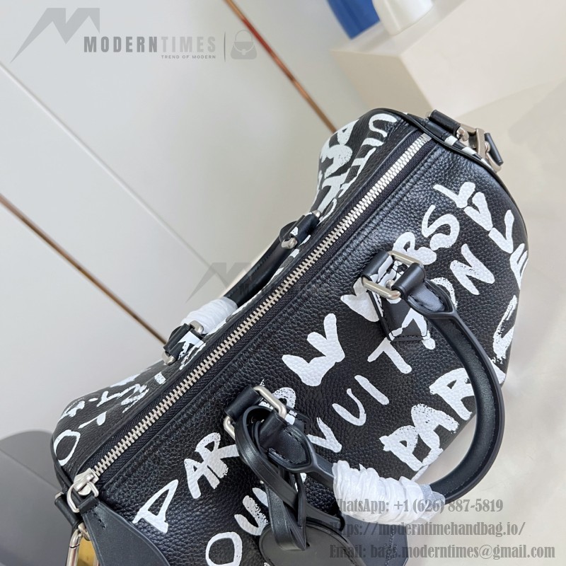 Louis Vuitton Speedy P9 Bandoulière 30 M26175 Nigo graffiti Monogram leather handbag