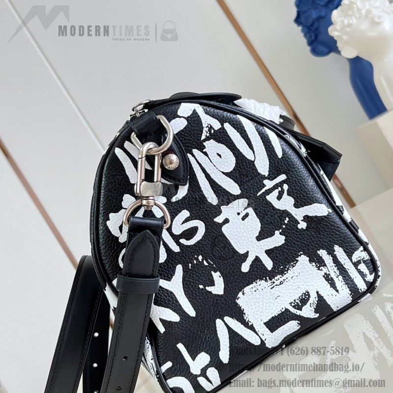 Louis Vuitton Speedy P9 Bandoulière 30 M26175 Nigo graffiti Monogram leather handbag