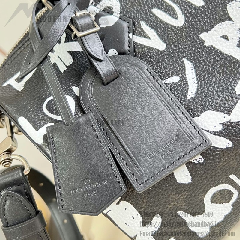 Louis Vuitton Speedy P9 Bandoulière 30 M26175 Nigo graffiti Monogram leather handbag