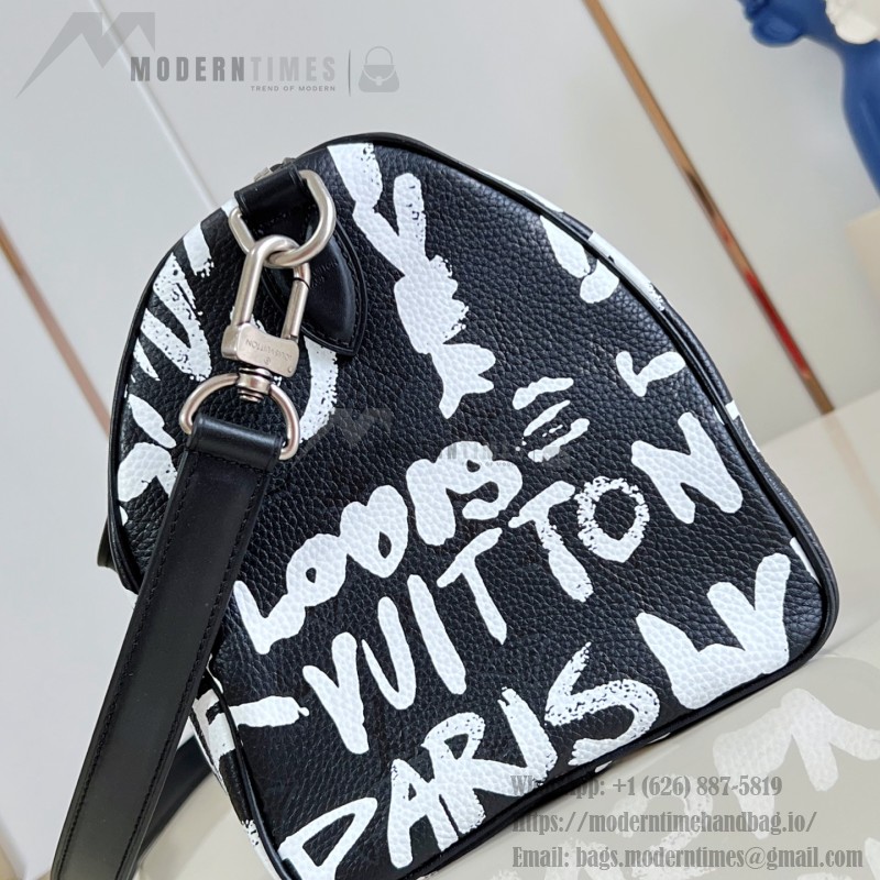 Louis Vuitton Speedy P9 Bandoulière 30 M26175 Nigo graffiti Monogram leather handbag