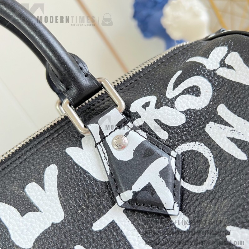Louis Vuitton Speedy P9 Bandoulière 30 M26175 Nigo graffiti Monogram leather handbag