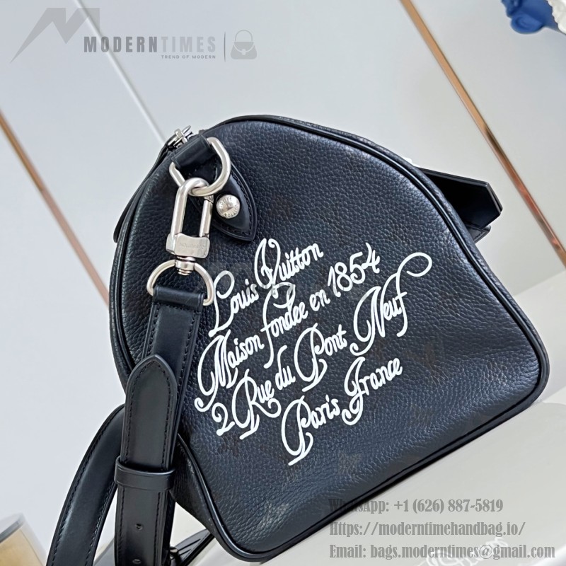 Louis Vuitton Speedy P9 Bandoulière 30 M26175 Nigo graffiti Monogram leather handbag