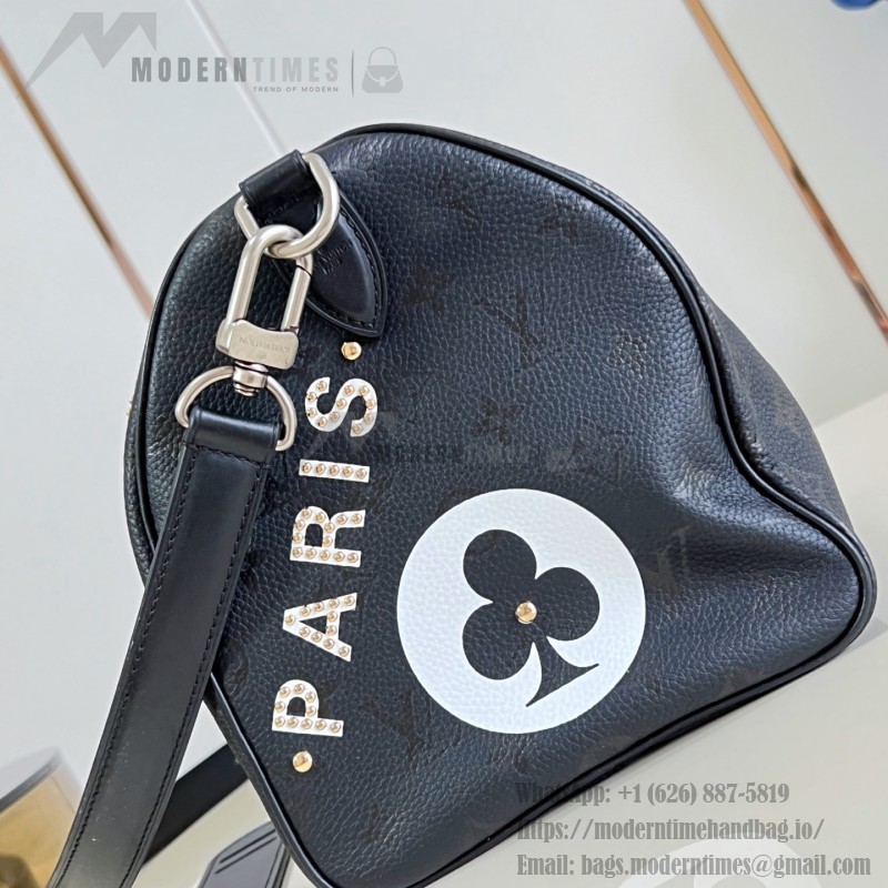 Louis Vuitton Speedy P9 Bandoulière 30 M26175 Nigo graffiti Monogram leather handbag