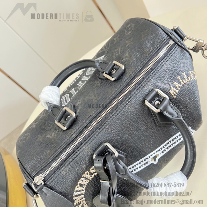 Louis Vuitton Speedy P9 Bandoulière 30 M26175 Nigo graffiti Monogram leather handbag