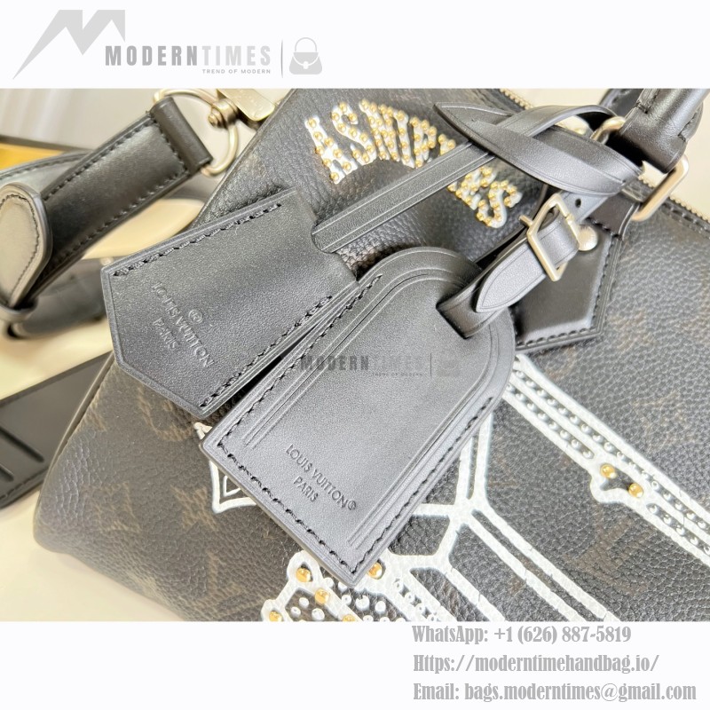 Louis Vuitton Speedy P9 Bandoulière 30 M26175 Nigo graffiti Monogram leather handbag