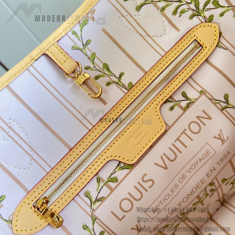  Louis Vuitton LV Stamp Neverfull MM M28457 mini Monogram canvas tote bag with LV Circle charm