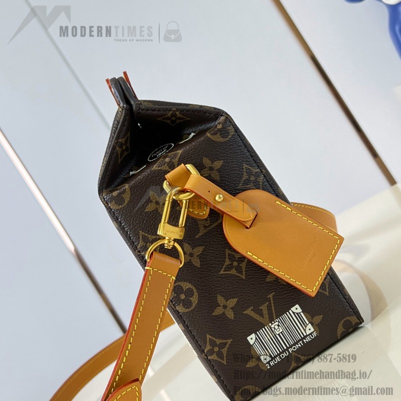 Louis Vuitton Milk M29326 Monogram canvas milk carton crossbody bag with removable leather strap
