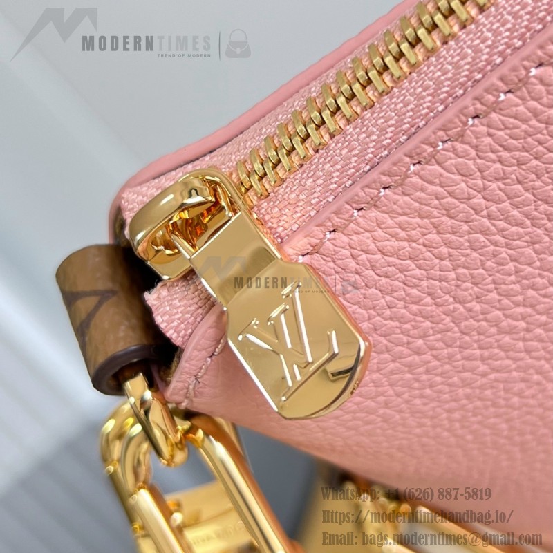 Louis Vuitton Multipass M2A063 2026 Pre-Fall cowhide leather handbag with Monogram canvas and braided chain