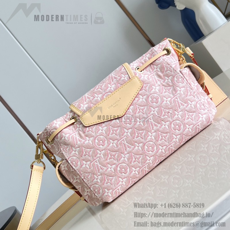 Louis Vuitton Odyssée Small M29974 Monogram Emblème jacquard canvas handbag with leather address tag