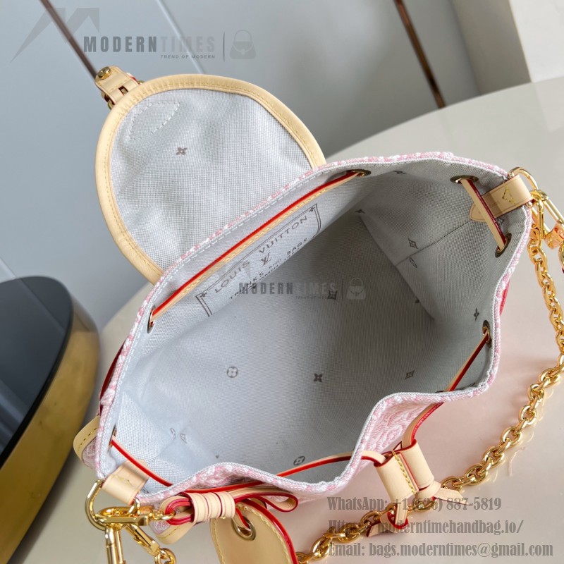 Louis Vuitton Odyssée Small M29974 Monogram Emblème jacquard canvas handbag with leather address tag