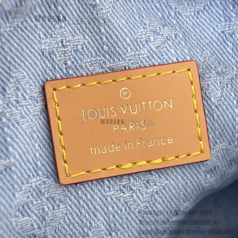 Louis Vuitton Nano Speedy M11212 denim mini handbag 16cm
