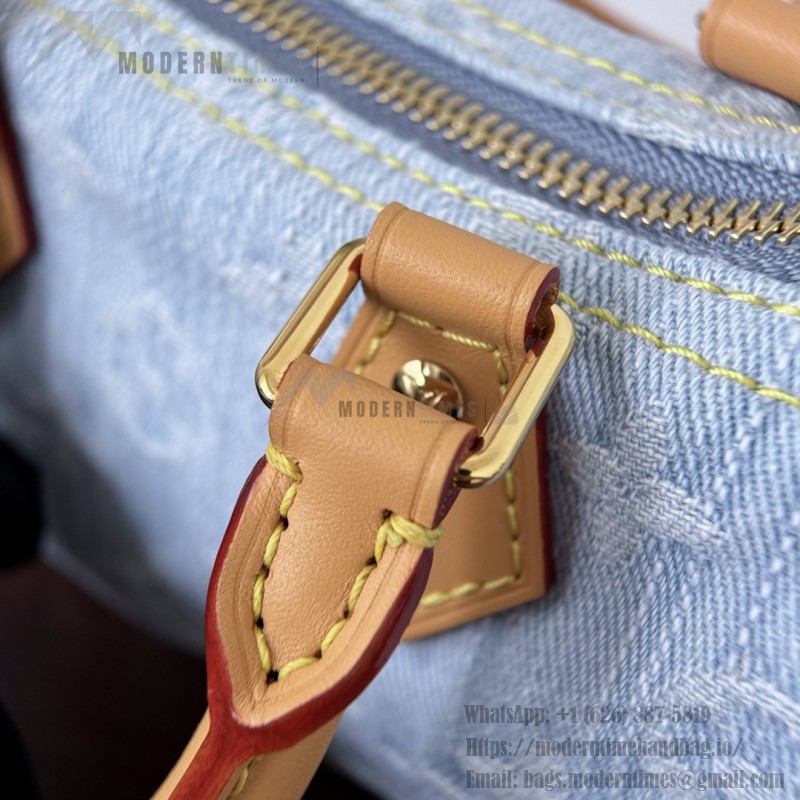 Louis Vuitton Nano Speedy M11212 denim mini handbag 16cm