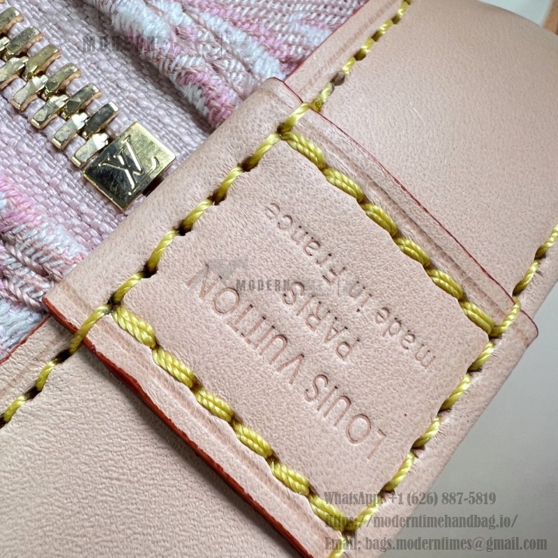 Louis Vuitton Alma BB M2A378 Monogram Emblème jacquard canvas handbag with VVN leather trim and padlock