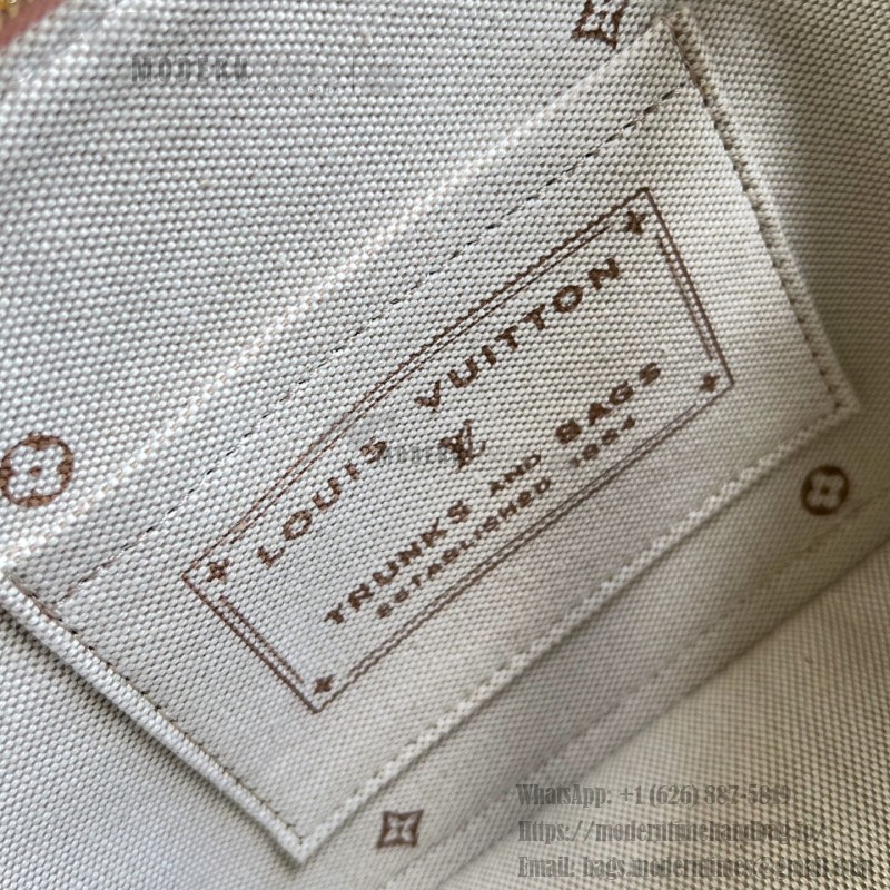 Louis Vuitton Alma BB M2A378 Monogram Emblème jacquard canvas handbag with VVN leather trim and padlock