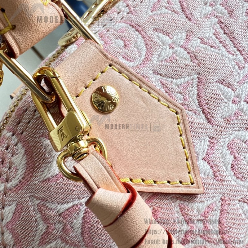 Louis Vuitton Alma BB M2A378 Monogram Emblème jacquard canvas handbag with VVN leather trim and padlock