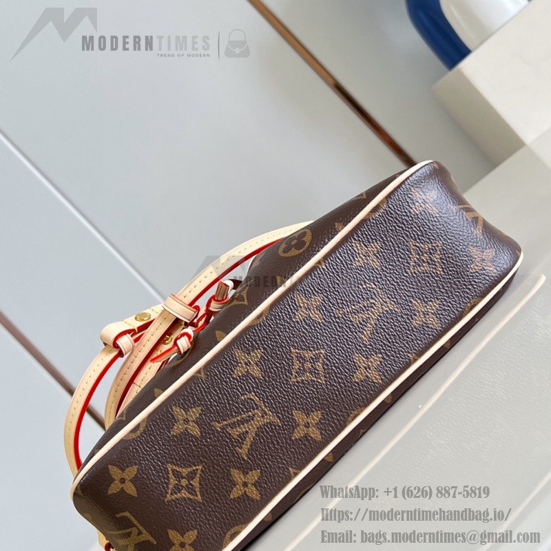 Louis Vuitton Nano Frivole M29537 Monogram canvas handbag with VVN leather trim and removable shoulder strap