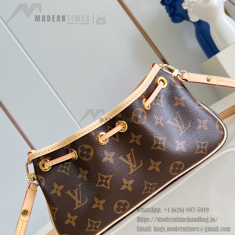 Louis Vuitton Nano Frivole M29537 Monogram canvas handbag with VVN leather trim and removable shoulder strap