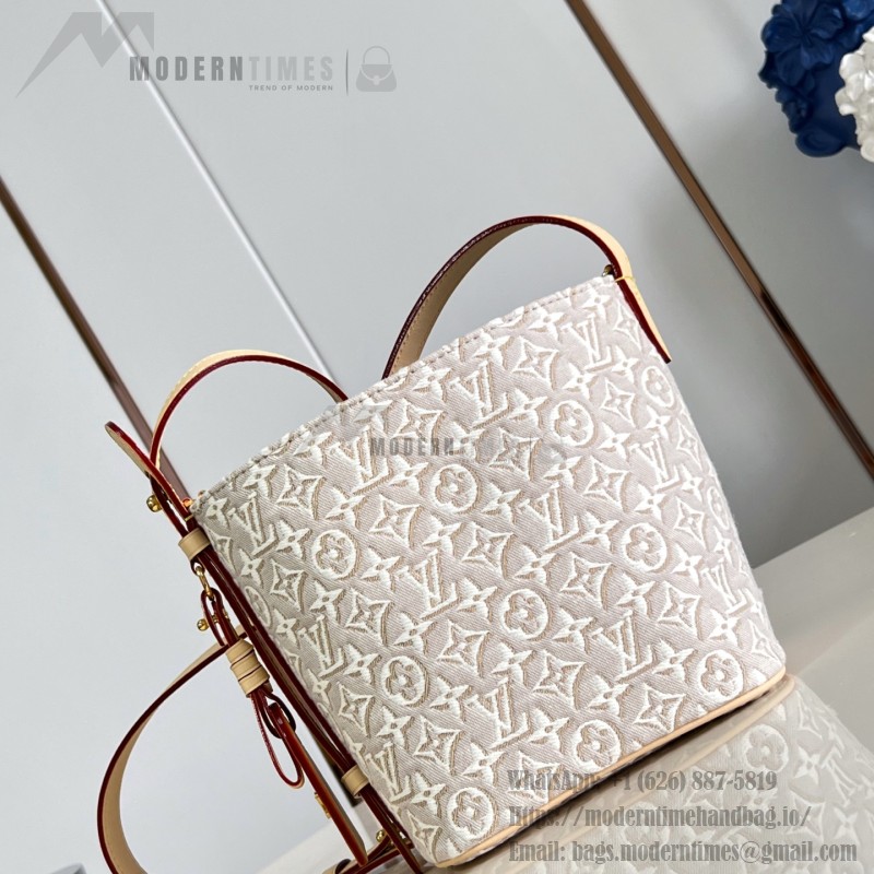 Louis Vuitton All In BB M2A377 Monogram Emblème jacquard canvas handbag with cowhide leather trim and padlock