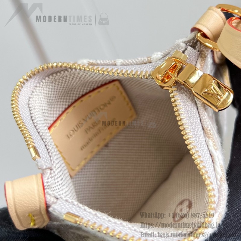 Louis Vuitton All In BB M2A377 Monogram Emblème jacquard canvas handbag with cowhide leather trim and padlock