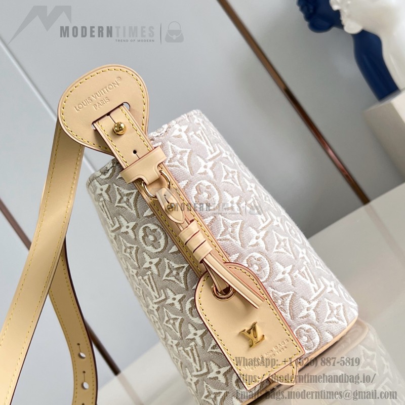 Louis Vuitton All In BB M2A377 Monogram Emblème jacquard canvas handbag with cowhide leather trim and padlock