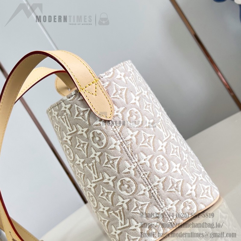Louis Vuitton All In BB M2A377 Monogram Emblème jacquard canvas handbag with cowhide leather trim and padlock