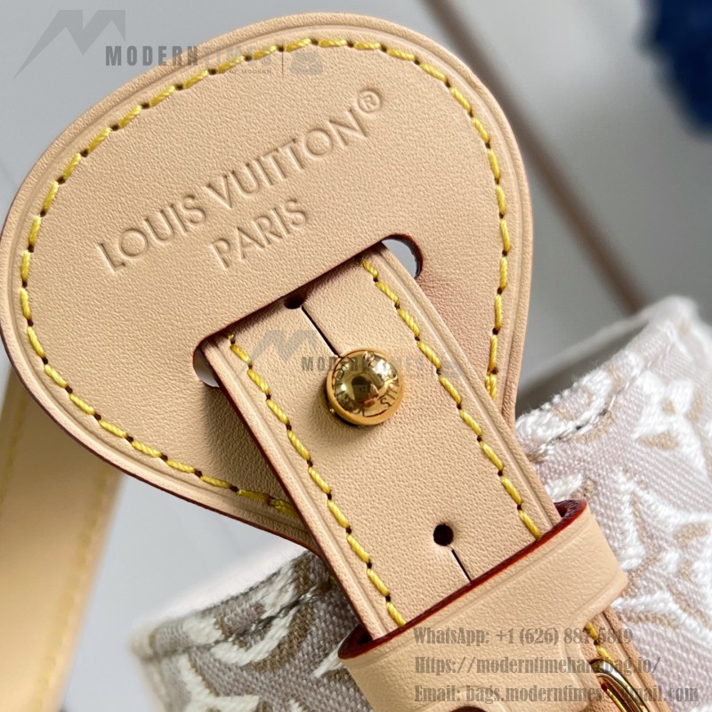 Louis Vuitton All In BB M2A377 Monogram Emblème jacquard canvas handbag with cowhide leather trim and padlock