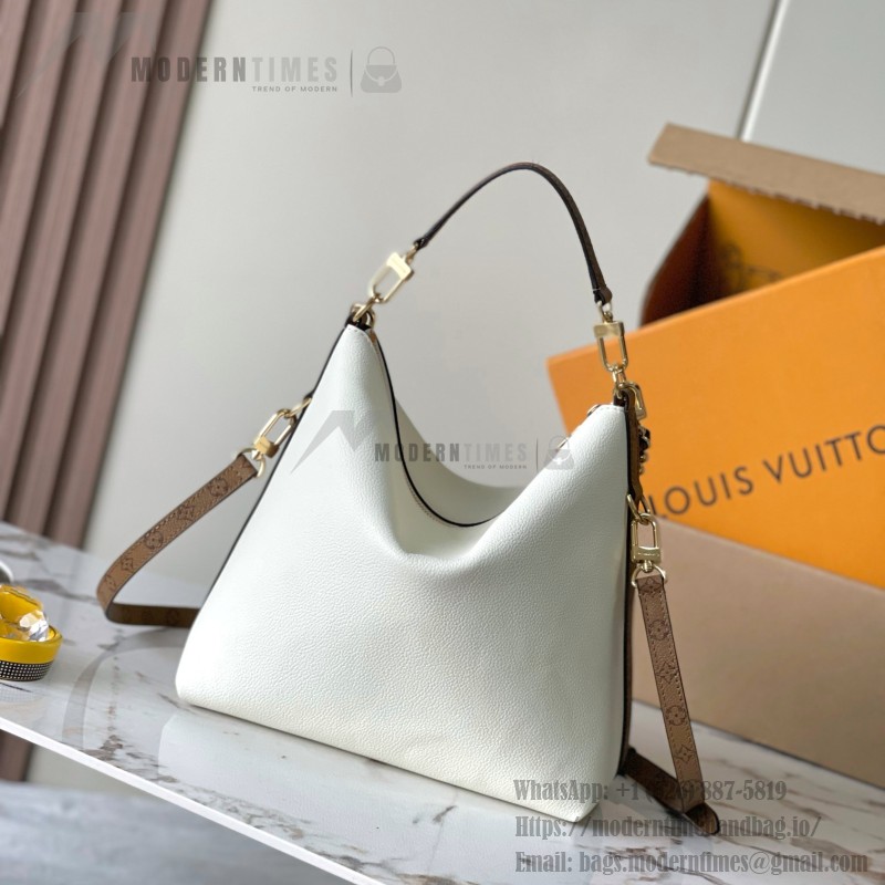Louis Vuitton Multipass M29094 white premium handbag with A-grade steel hardware