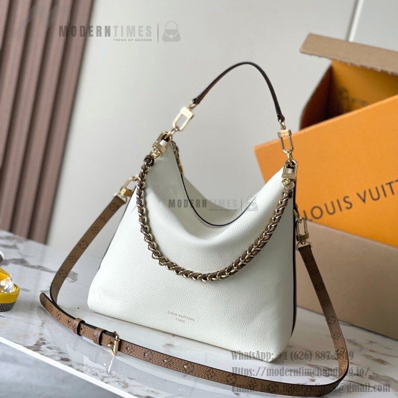 Louis Vuitton Multipass M29094 white premium handbag with A-grade steel hardware