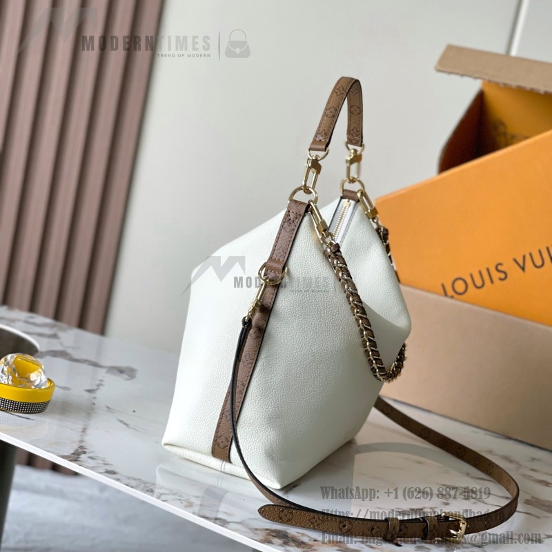 Louis Vuitton Multipass M29094 white premium handbag with A-grade steel hardware