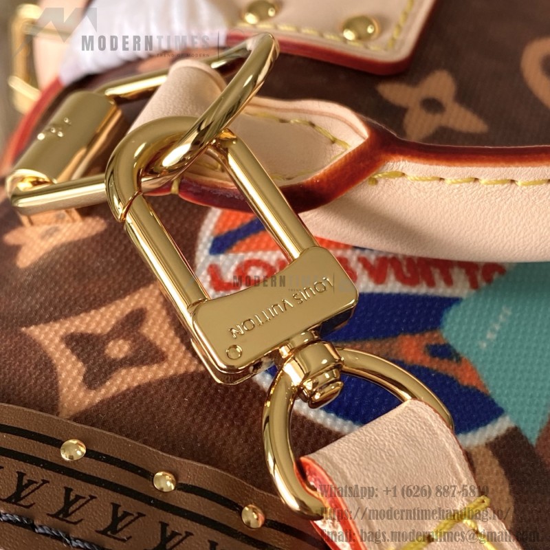 Louis Vuitton Speedy Trunk 20 M29470 Monogram travel sticker replica handbag