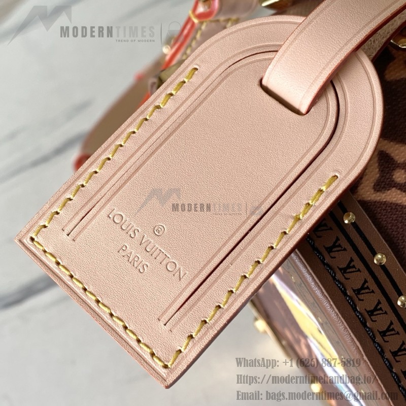 Louis Vuitton Speedy Trunk 20 M29470 Monogram travel sticker replica handbag