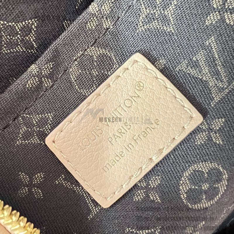 Louis Vuitton Express Medium M2A076 two-tone grained leather replica handbag with Monogram trim