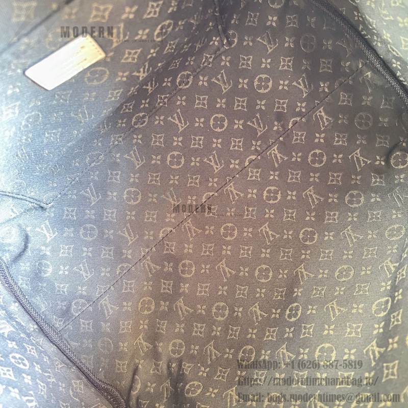 Louis Vuitton Express Medium M2A076 two-tone grained leather replica handbag with Monogram trim