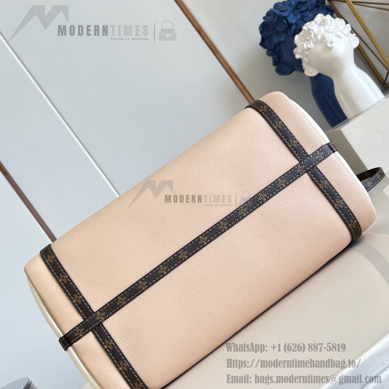 Louis Vuitton Express Medium M2A076 two-tone grained leather replica handbag with Monogram trim