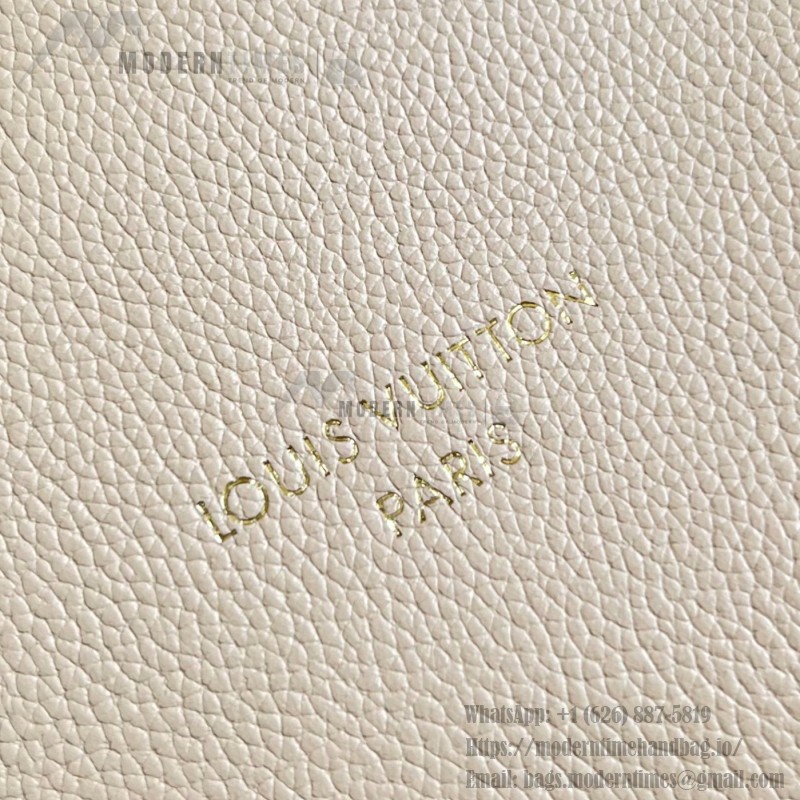 Louis Vuitton Express Medium M2A076 two-tone grained leather replica handbag with Monogram trim