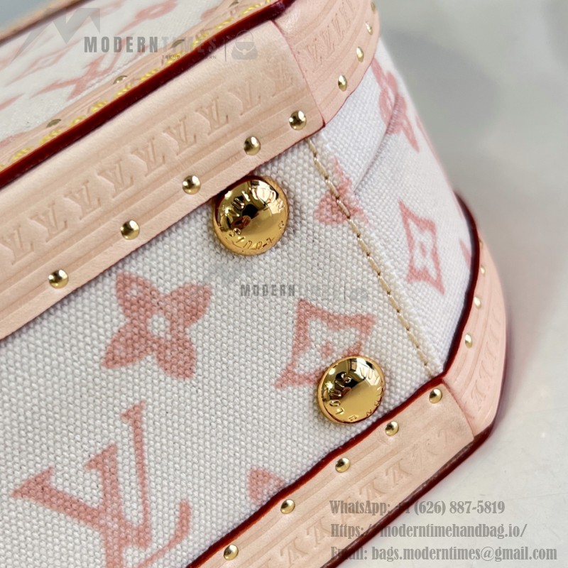  Louis Vuitton Boîte Chapeau PM M27961 Monogram Origine canvas bag with natural cowhide leather trim