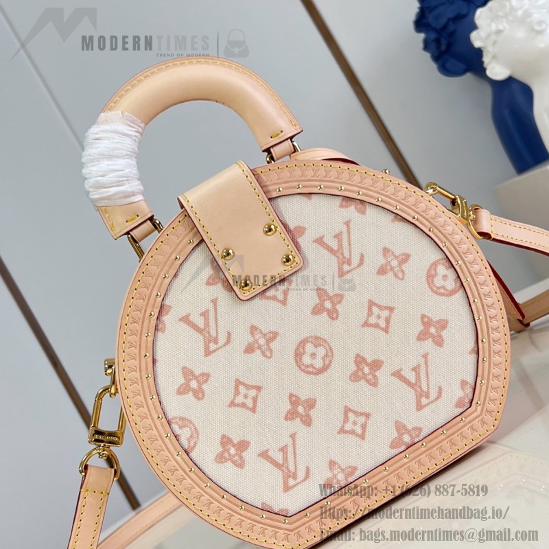  Louis Vuitton Boîte Chapeau PM M27961 Monogram Origine canvas bag with natural cowhide leather trim