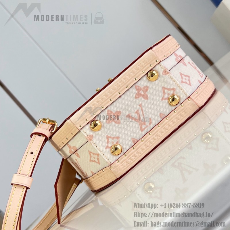  Louis Vuitton Boîte Chapeau PM M27961 Monogram Origine canvas bag with natural cowhide leather trim