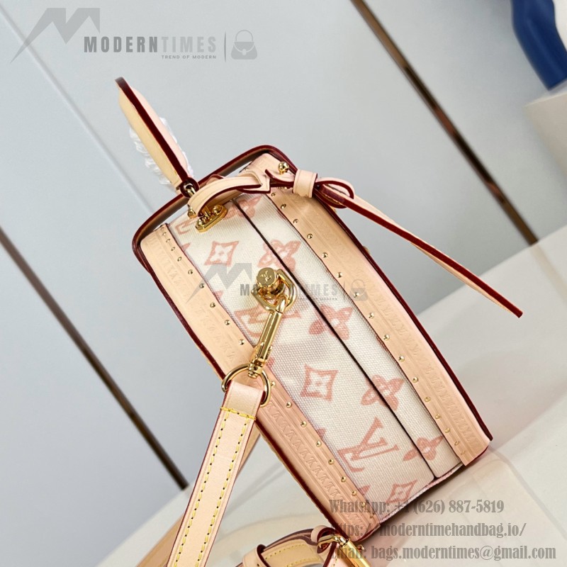  Louis Vuitton Boîte Chapeau PM M27961 Monogram Origine canvas bag with natural cowhide leather trim