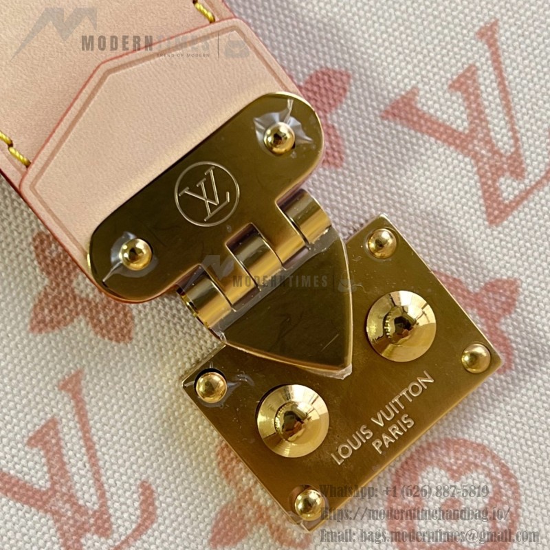  Louis Vuitton Boîte Chapeau PM M27961 Monogram Origine canvas bag with natural cowhide leather trim
