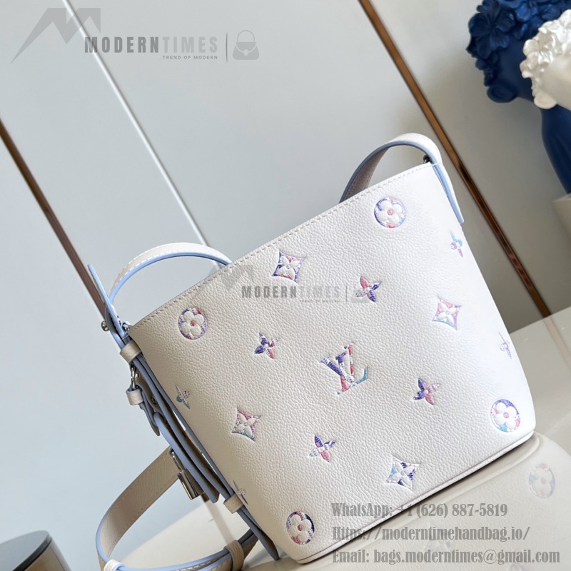 Louis Vuitton All In BB M29835 Link Quartz Monogram Empreinte leather bag with gradient pattern and removable pouch