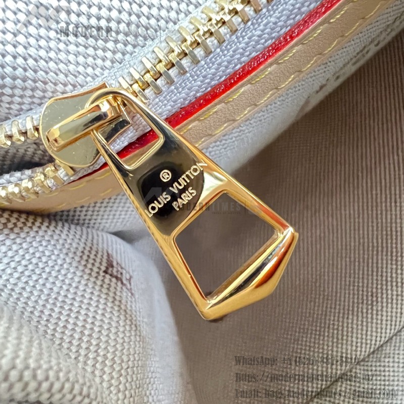 Louis Vuitton Diane M29795 Monogram Emblème jacquard replica shoulder bag with leather trim and adjustable strap
