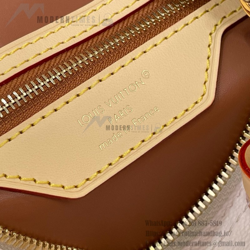 Louis Vuitton Speedy Bandoulière 25 M2A038 Monogram Dune bag with contrasting leather trim