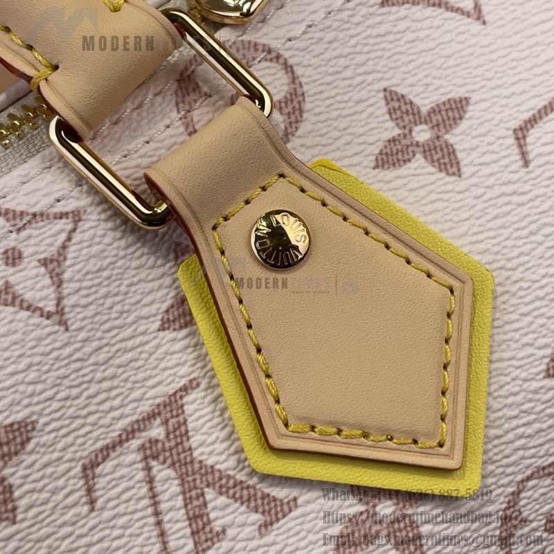 Louis Vuitton Speedy Bandoulière 25 M2A038 Monogram Dune bag with contrasting leather trim