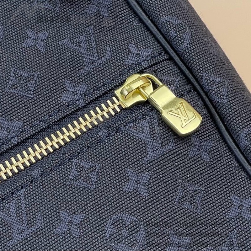 Louis Vuitton-style Saumur Large Monogram canvas shoulder bag M42352 blue M42351 green and M42350 gray