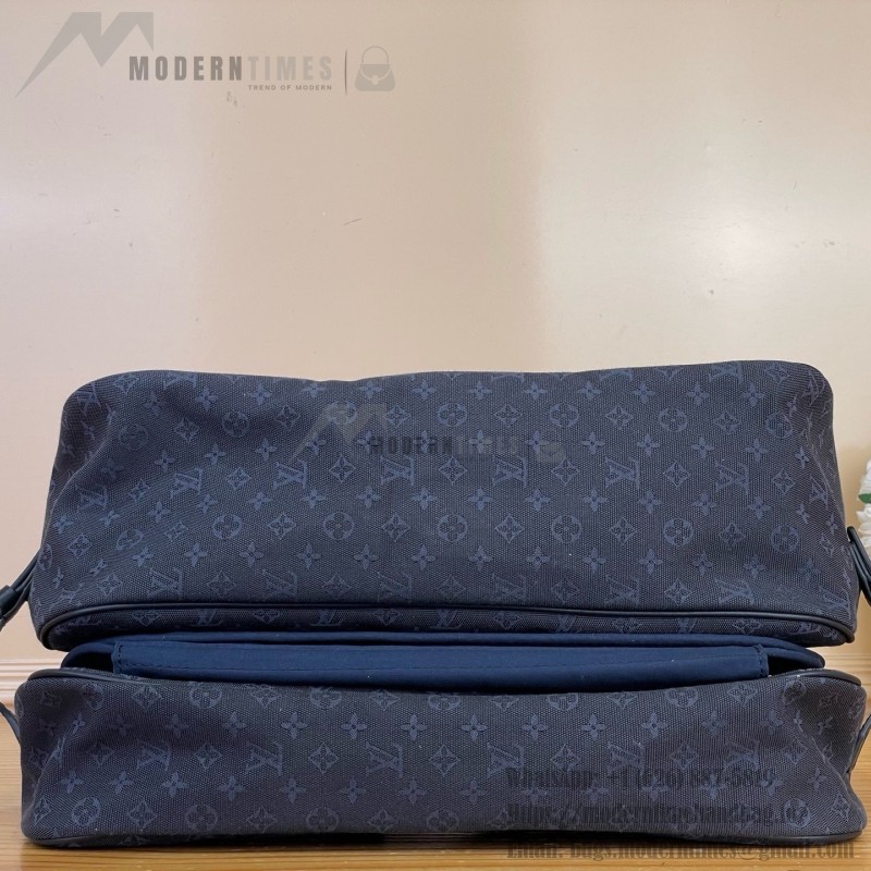 Louis Vuitton-style Saumur Large Monogram canvas shoulder bag M42352 blue M42351 green and M42350 gray