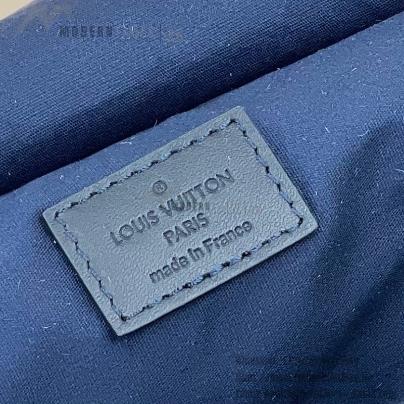 Louis Vuitton-style Saumur Large Monogram canvas shoulder bag M42352 blue M42351 green and M42350 gray