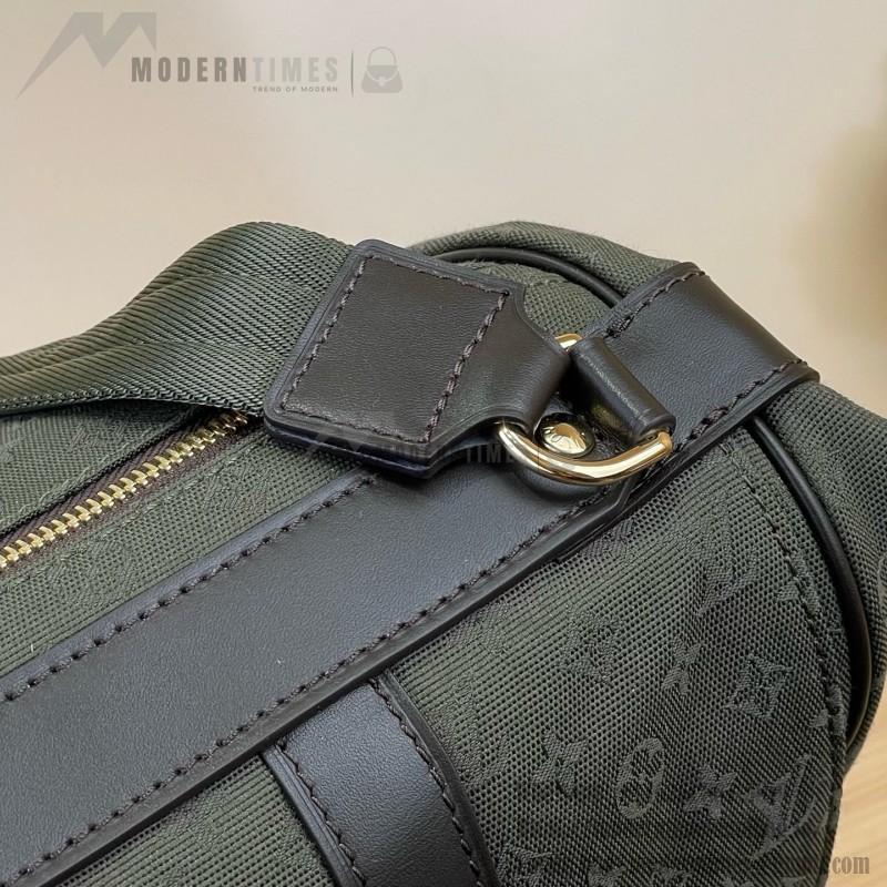 Louis Vuitton-style Saumur Large Monogram canvas shoulder bag M42352 blue M42351 green and M42350 gray