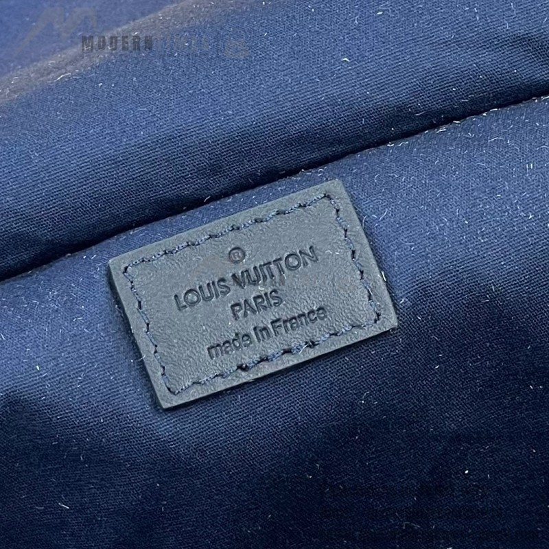 Louis Vuitton-style Saumur Large Monogram canvas shoulder bag M42352 blue M42351 green and M42350 gray